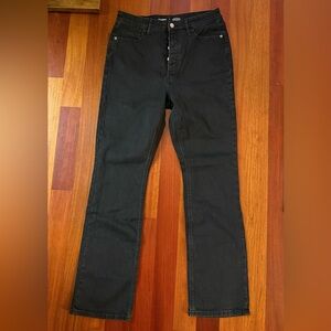 Old Navy extra high rise kicker boot cut jeans, sz 8.